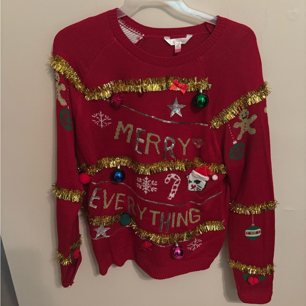 No‎ Boundaries Red Merry Everything Sweater